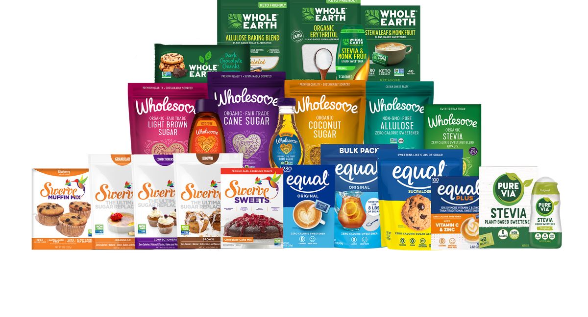 Whole Earth Brands，糖，甜味剂，等量