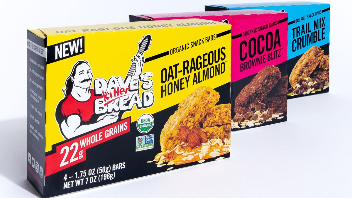 鲜花食品，戴夫杀手面包，巧克力棒