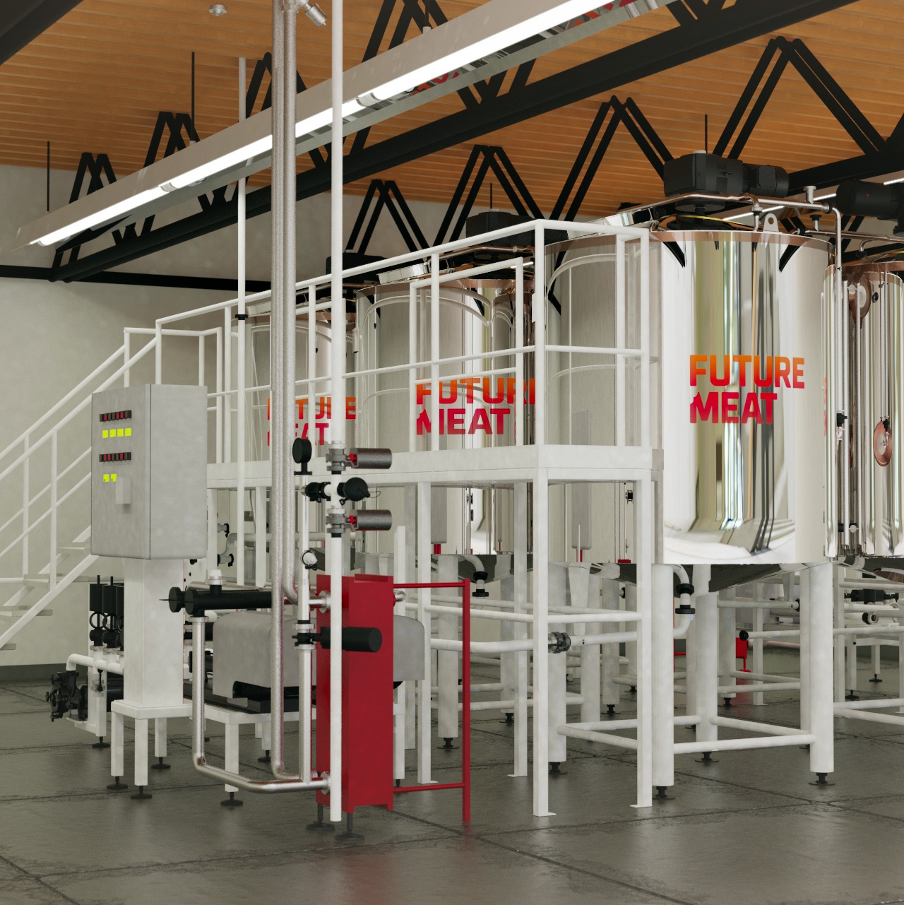 未来的肉类技术的生物反应器