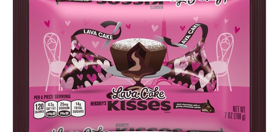 Hershey的熔岩蛋糕吻