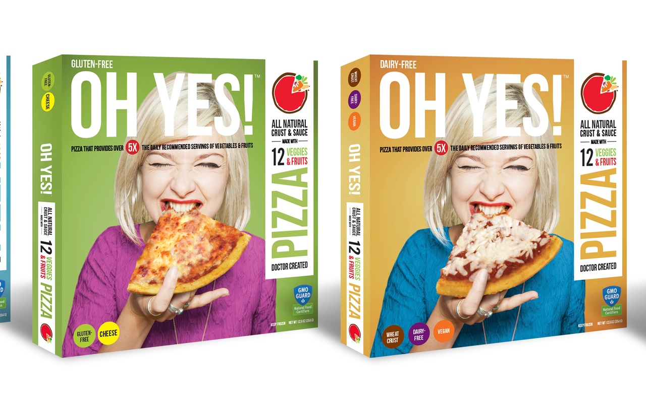 蔬菜和水果在哦，是的!披萨饼和沙司