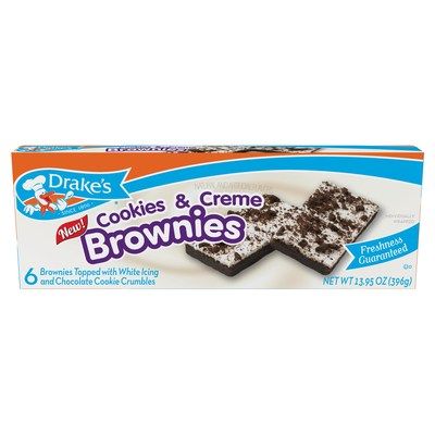 德雷克饼干和奶油布朗尼